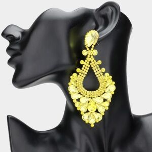 Radiant Yellow Statement Earrings